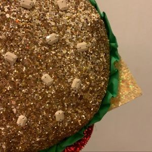 J. Crew Crewcuts glitter burger purse